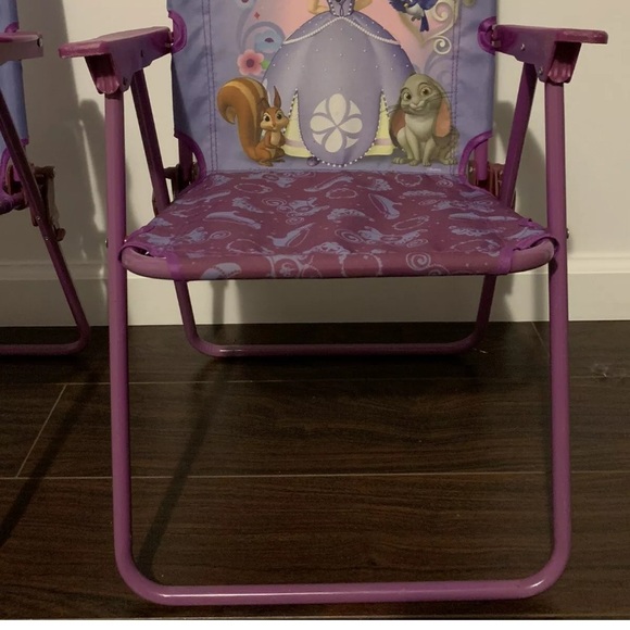 2 Disney Sofia the First Toddler Chairs Foldable - Picture 7 of 15